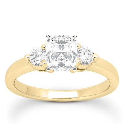 Three Stone Prong Set Diamond Engagement Ring (0.30 ct.tw.) - view 19