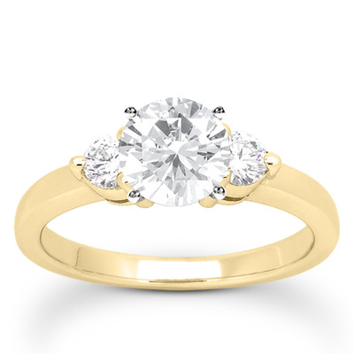 Three Stone Prong Set Diamond Engagement Ring (0.30 ct.tw.) - view 18