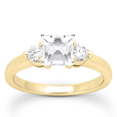 Three Stone Prong Set Diamond Engagement Ring (0.30 ct.tw.) - view 17