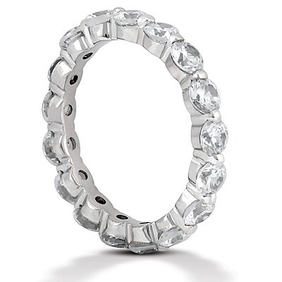 2.10 ct. Refined Diamond Eternity Wedding Band - view 3 of 3