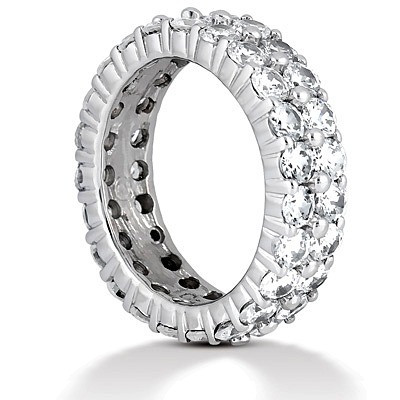 Double Row 4.00 ct. Diamond Eternity Wedding Band - view 3 of 3