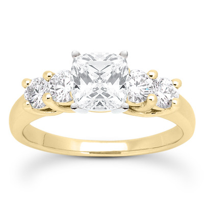 0.70 CT Round Cut Prong Set Diamond Engagement Ring - view 24