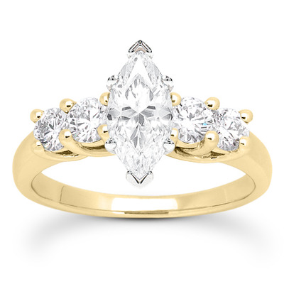 0.70 CT Round Cut Prong Set Diamond Engagement Ring - view 21