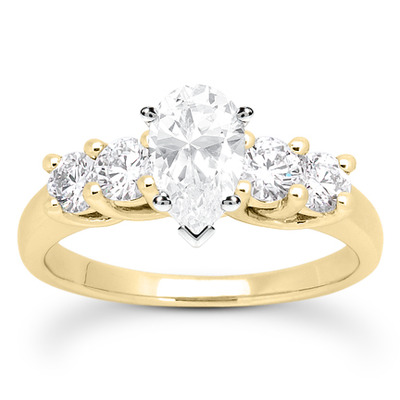 0.70 CT Round Cut Prong Set Diamond Engagement Ring - view 19