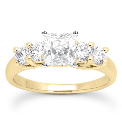 0.70 CT Round Cut Prong Set Diamond Engagement Ring - view 18