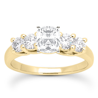 0.70 CT Round Cut Prong Set Diamond Engagement Ring - view 17