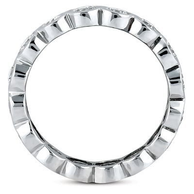 1.50 ct. Round Cut Bezel Set Diamond Eternity Wedding Band - view 2 of 3