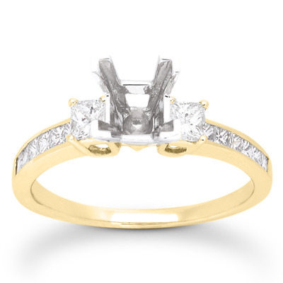  Princess Cut Prong Set Diamond Engagement Ring (0.58 ct. t.w.) - view 13