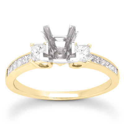  Princess Cut Prong Set Diamond Engagement Ring (0.58 ct. t.w.) - view 13 of 24