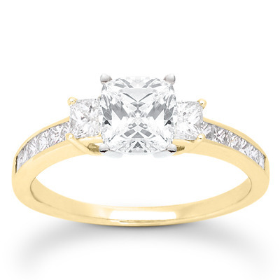  Princess Cut Prong Set Diamond Engagement Ring (0.58 ct. t.w.) - view 24 of 24