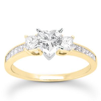  Princess Cut Prong Set Diamond Engagement Ring (0.58 ct. t.w.) - view 22 of 24