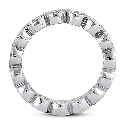 0.56 ct. Prong Set Diamond Eternity Wedding Band - view 2 of 3