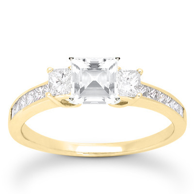  Princess Cut Prong Set Diamond Engagement Ring (0.58 ct. t.w.) - view 15 of 24