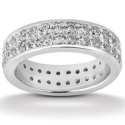 1.56 ct. Solid Diamond Eternity Wedding Band - view 1 of 3