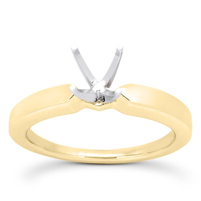 Prong Set Solitaire Diamond Engagement Ring - view 14