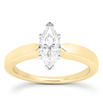 Prong Set Solitaire Diamond Engagement Ring - view 22