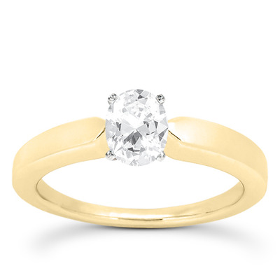 Prong Set Solitaire Diamond Engagement Ring - view 21