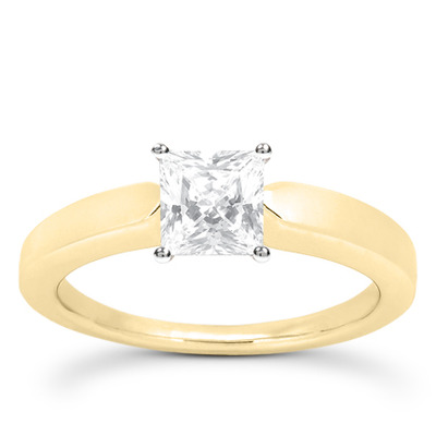 Prong Set Solitaire Diamond Engagement Ring - view 19