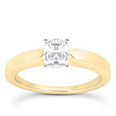 Prong Set Solitaire Diamond Engagement Ring - view 18