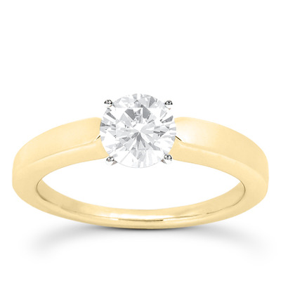 Prong Set Solitaire Diamond Engagement Ring - view 17