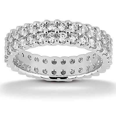 1.62 ct. Exquisite Double-Row Diamond Eternity Wedding Band - view 1 of 3