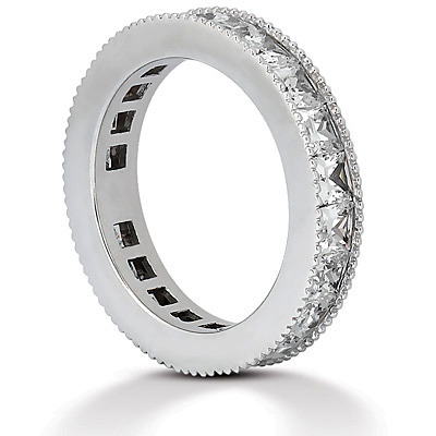 3.40 ct. Diamond Eternity Wedding Band - view 3