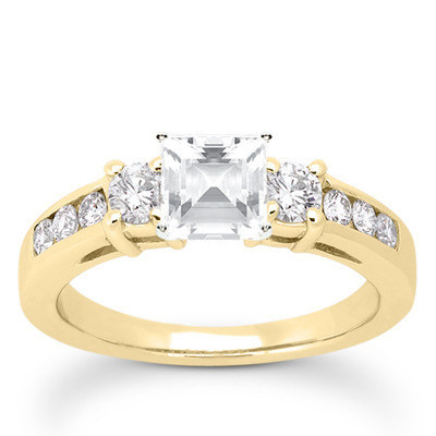 Round Cut Prong Set Diamond Engagement Ring (0.58 ct.tw.) - view 16 of 25