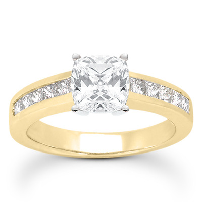 Princesss Cut Channel Set Diamond Engagement Ring (0.50 ct. tw.) - view 27