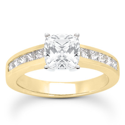 Princesss Cut Channel Set Diamond Engagement Ring (0.50 ct. tw.) - view 27 of 27