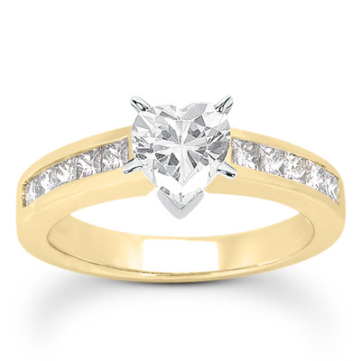 Princesss Cut Channel Set Diamond Engagement Ring (0.50 ct. tw.) - view 25