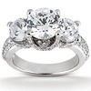 Three Stone Engagement Ring with Diamond Accents (1.19 ct. tw.)