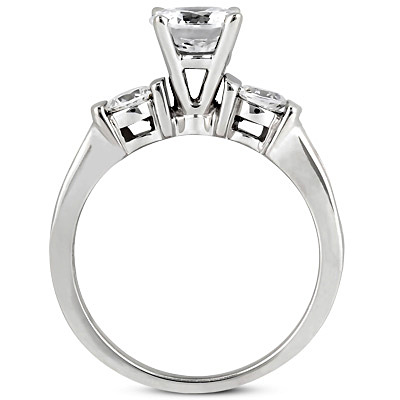 Channel Set Diamond Engagement Ring (0.55 t.c.w.) - view 2