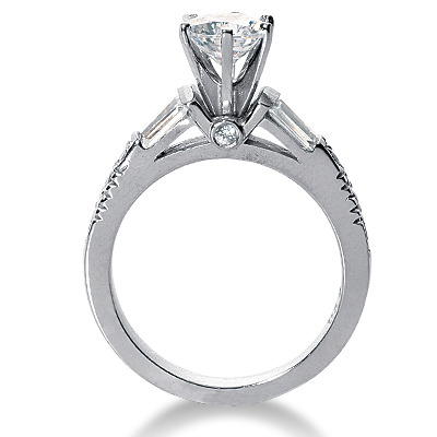 Tapered Baquette Diamond Ring (0.37 t.c.w.) - view 2