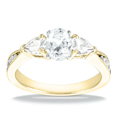 Pear Shaped Diamond Engagement Ring (0.51 t.c.w.) - view 18