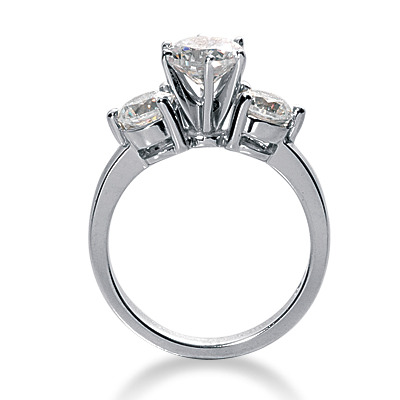 0.50 ct. Round Cut Prong Set Diamond Engagement Ring - view 2