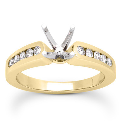 Classic Round Cut Channel Set Diamond Bridal Ring (0.30ct. tw. ) - view 15 of 27