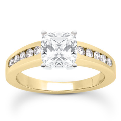 Classic Round Cut Channel Set Diamond Bridal Ring (0.30ct. tw. ) - view 27