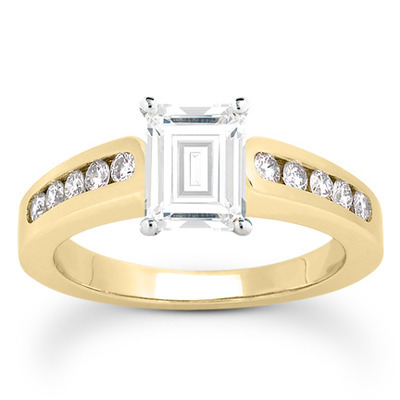 Classic Round Cut Channel Set Diamond Bridal Ring (0.30ct. tw. ) - view 26 of 27