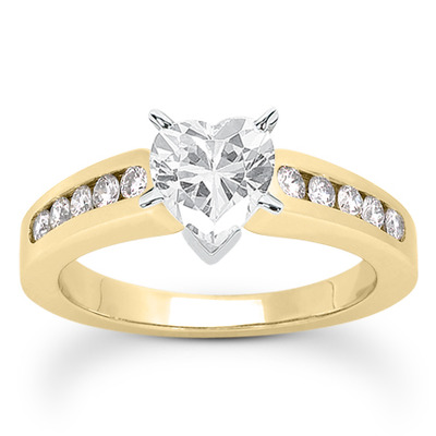 Classic Round Cut Channel Set Diamond Bridal Ring (0.30ct. tw. ) - view 25