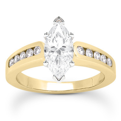 Classic Round Cut Channel Set Diamond Bridal Ring (0.30ct. tw. ) - view 24 of 27