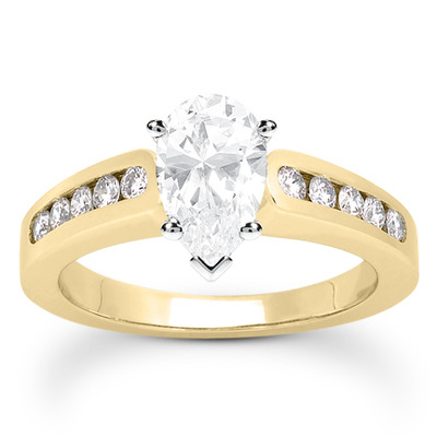 Classic Round Cut Channel Set Diamond Bridal Ring (0.30ct. tw. ) - view 22