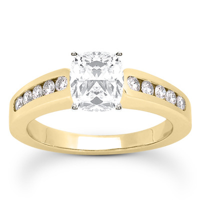 Classic Round Cut Channel Set Diamond Bridal Ring (0.30ct. tw. ) - view 20