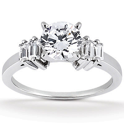 Straight Baguette Diamond Engagement Ring (0.36 t.c.w.) - view 1 of 3