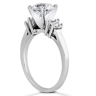 Straight Baguette Diamond Engagement Ring (0.36 t.c.w.) - view 3 of 3