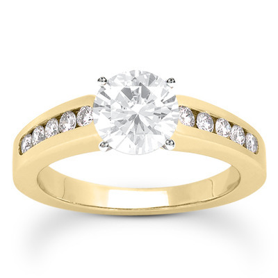 Classic Round Cut Channel Set Diamond Bridal Ring (0.30ct. tw. ) - view 19 of 27