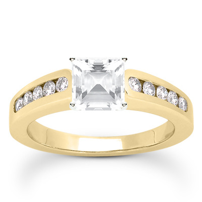 Classic Round Cut Channel Set Diamond Bridal Ring (0.30ct. tw. ) - view 18