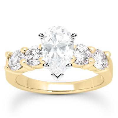 Round Cut Prong Set Diamond Bridal Ring (1.20 ct.tw.) - view 19