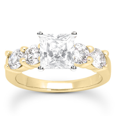 Round Cut Prong Set Diamond Bridal Ring (1.20 ct.tw.) - view 18