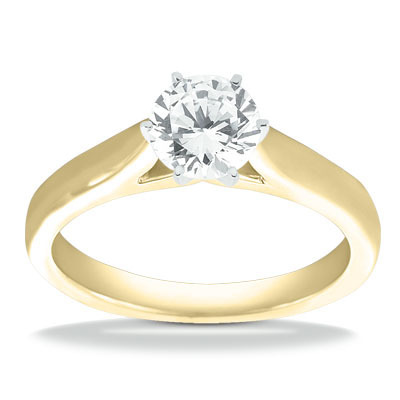 Classic Cathedral Solitaire Diamond Engagement Ring - view 18 of 26