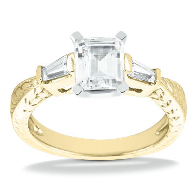 Straight Baguette Diamond Engagement Ring (0.24 t.c.w.) - view 22